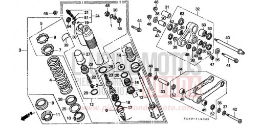 REAR CUSHION CR250RT de 1996